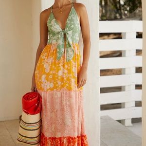 Aqua Bendita Fairy Maxi Dress